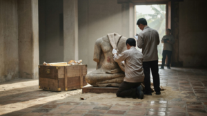 Koh Ker: comment une statue pillée revient au Cambodge